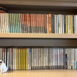 西宮市で出張買取したジャズCD。ジョン・コルトレーンやソニー・ロリンズのImpulse!・Blue NoteのCDが並ぶ様子