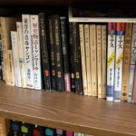 B.タウト『建築とは何か』やA.U.ポープ『ペルシア建築』など鹿島出版会SDシリーズと旅行書が並ぶ棚