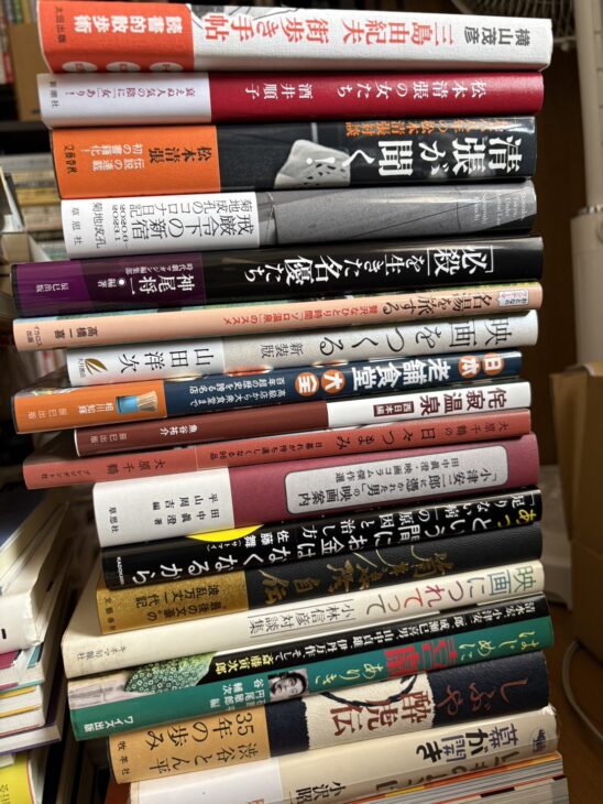 酒井順子『松本清張の女たち』、山田洋次『映画をつくる』、田中眞澄『「小津安二郎に憑かれた男」の映画案内』、小林信彦対談集『映画につれてって』の積み重ね